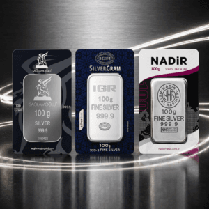 100 gram k&uuml;l&ccedil;e g&uuml;m&uuml;ş 999 saflık