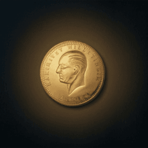 Ön yüzünde Atatürk portresi bulunan 22 ayar Ata çeyrek altın